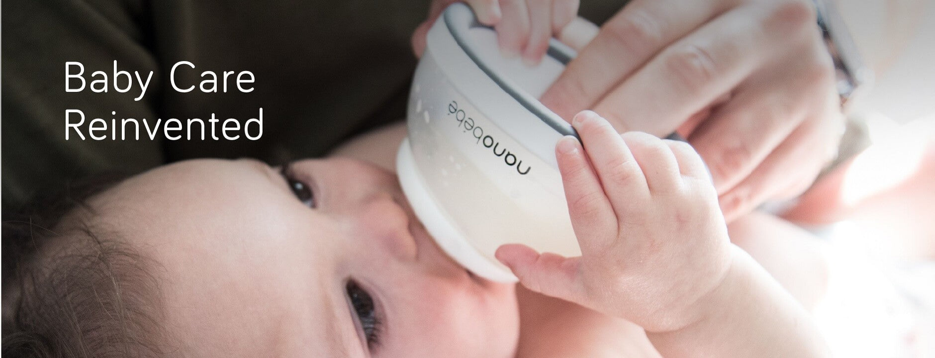 Baby Care Reinvented - baby nursing with Nanobébé Breastmilk Bottle