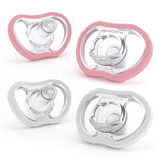 Flexy Active Soother - 4m+ Pink & White 4pk