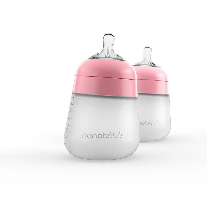 Flexy Silicone Baby Bottle Formula & Breastmilk | Nanobebe UK