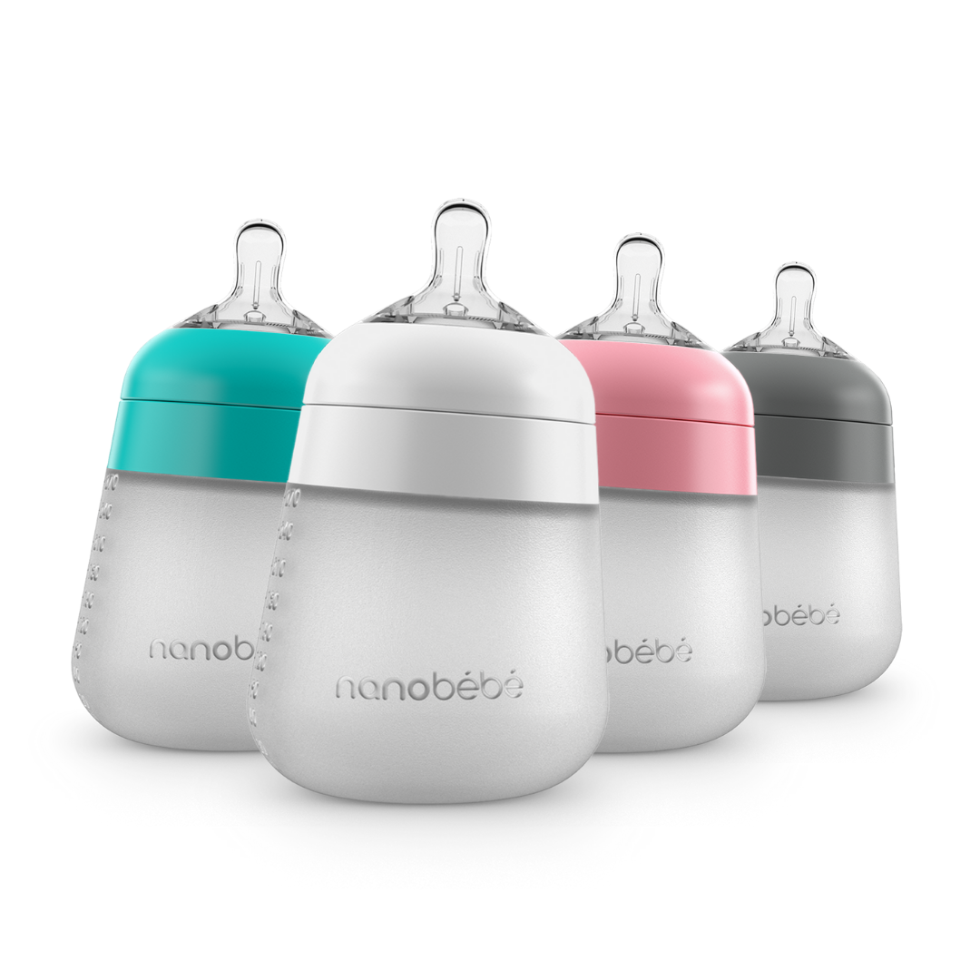 Flexy Silicone Baby Bottle Formula & Breastmilk | Nanobebe UK