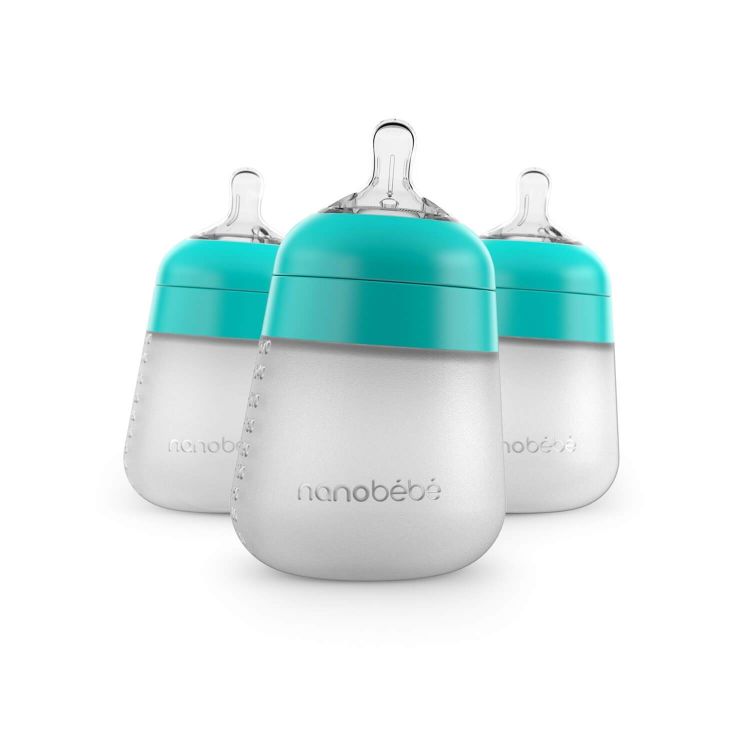 Flexy Silicone Baby Bottle Formula & Breastmilk | Nanobebe UK